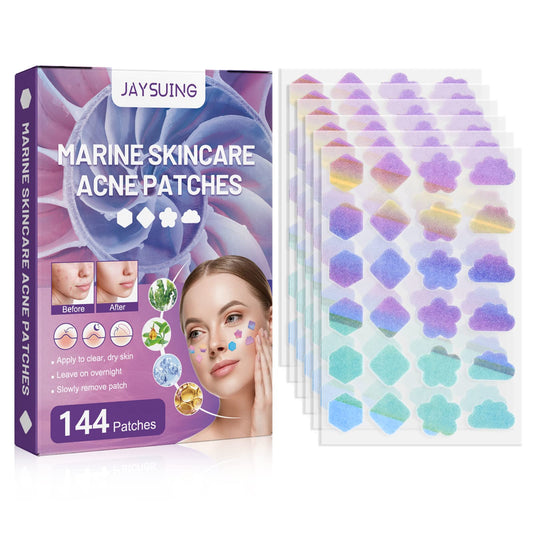 Zngou 144Pcs Pimple Patches Hydrocolloid Spot Patches Absorbing Acne Patch Colourful Acne Dots Spot Stickers Acne Treatment Patch Zit Patch Hydrocolloid Patches for Spot Face Body Blemish Cover Skin Care