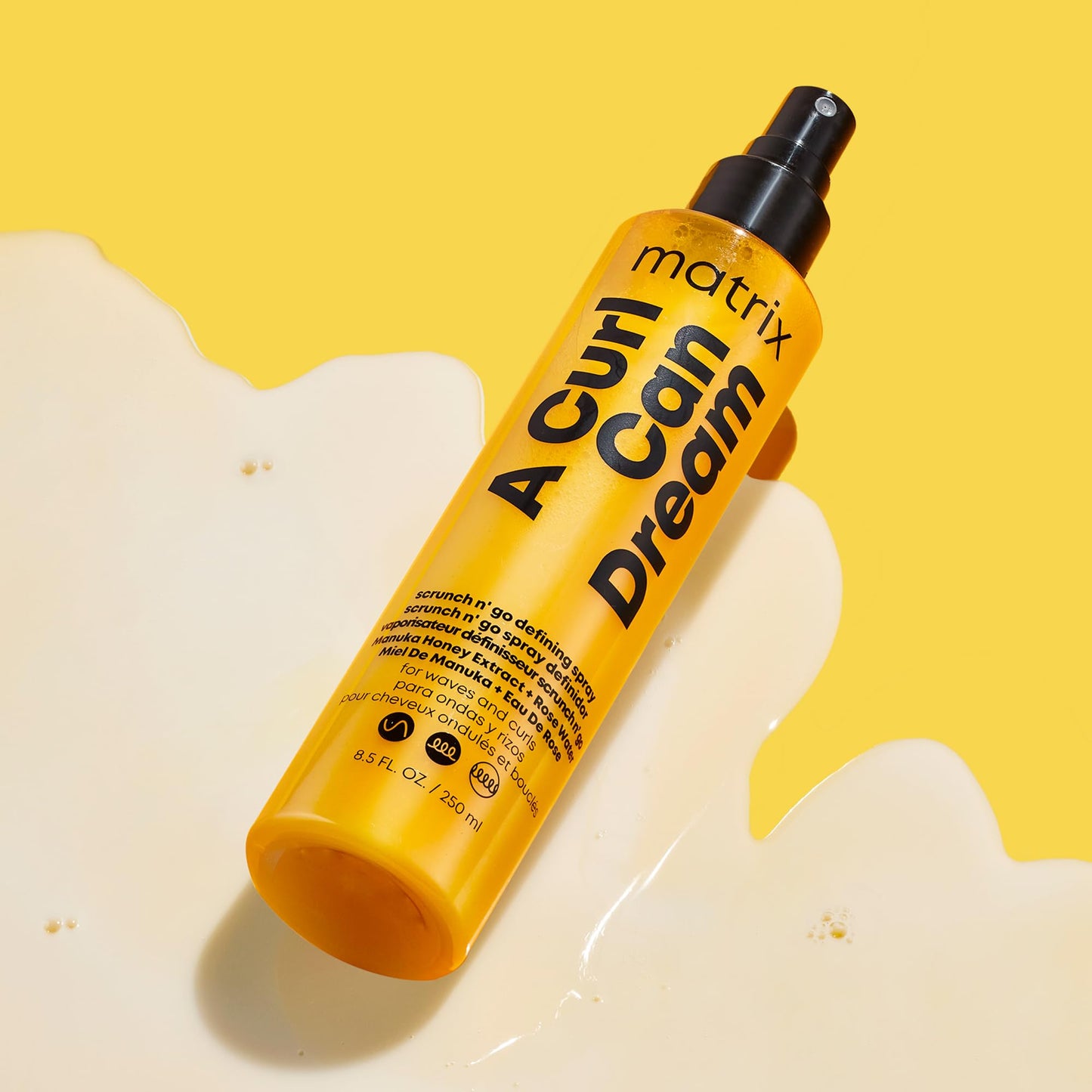 Matrix A Curl Can Dream For Waves Leave-In Treatment, Anti-Frizz and Heat Protection, Weightless Definition, 250ml