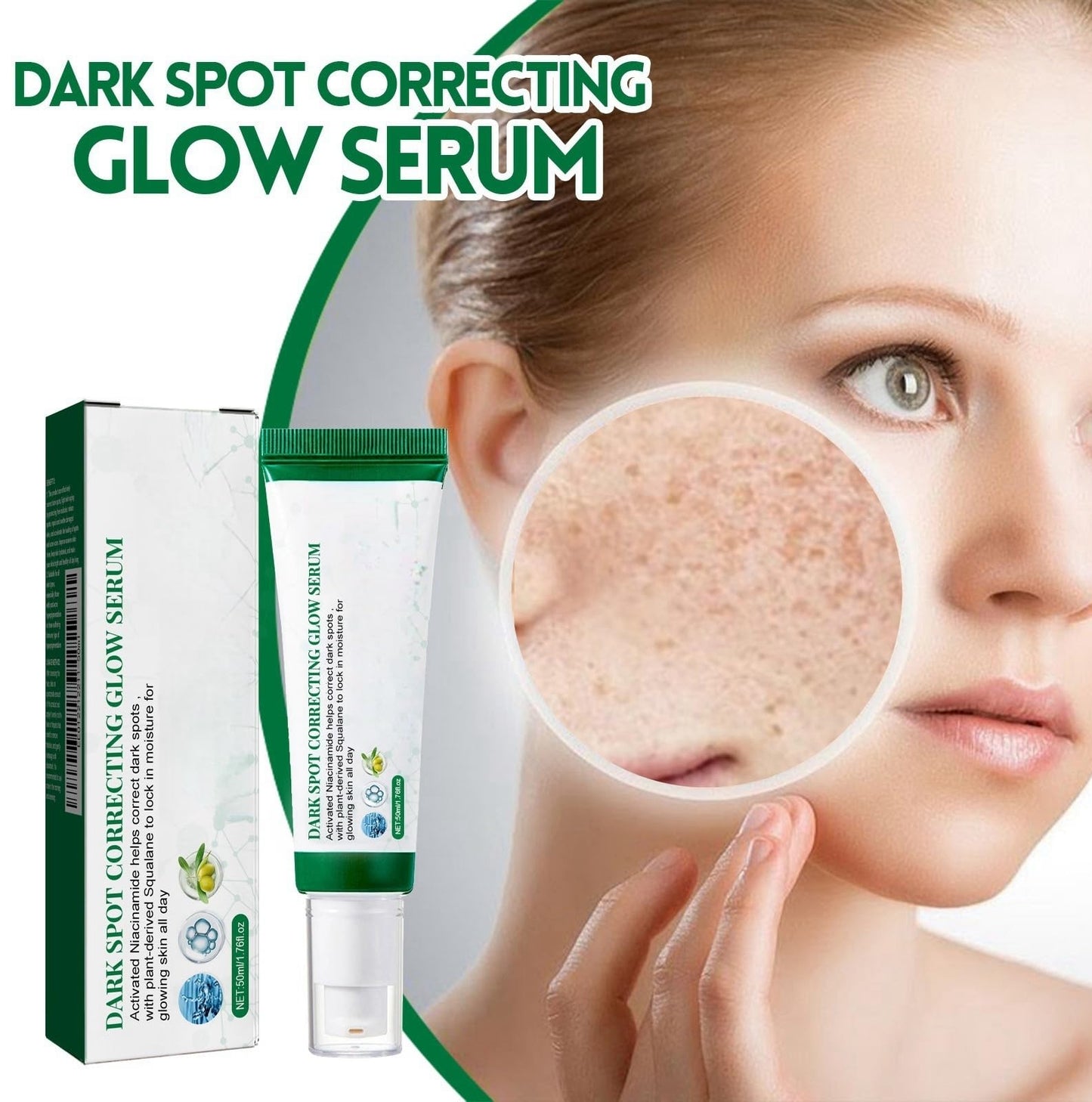 Siyinzu Dark Spot Correcting Glow Serum,5% Niacinamide Serum,Brightening Dark Spot Ser/um,Dar/k Spo/t Remover for Face,Anti-Aging Ser/um,Hydrating Facial Se/rum,Skin Care S/erum for Age/Sun Spots/Acne Marks