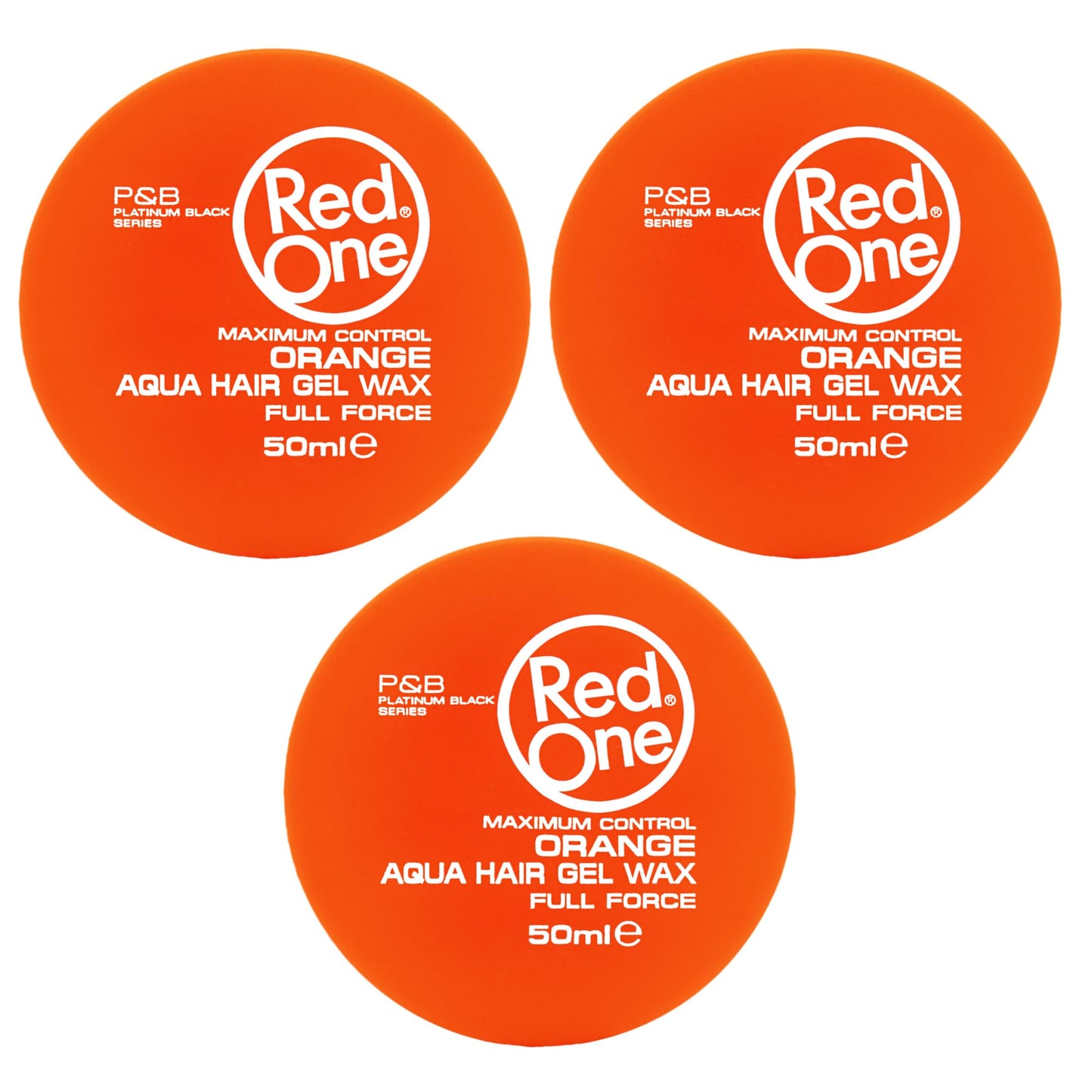 Redone Hair Styling Aqua Wax Orange 2 x 50 ml | Travel Size | Firm Hold | Hair Gel Wax | Ultra Hold | Men & Women Hair Wax | Watermelon Scent | 2 PCS