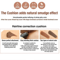 AurolaGlow Instant Hair Root Concealer Powder Stick with Sponge – Covers Thinning Hair & Grey Roots, Easy Hairline Touch-Up Solution