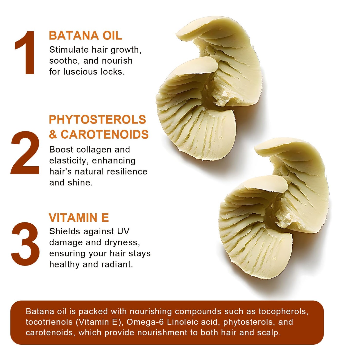 Datival Batana Oil for Hair Growth, 100% Pure Batana Oil Hair Mask, Scalp and Hair Oil, Repair Damaged Hair, Nourishes Thin Hair Scalp Skin and Loss Hair Growth Fir, for All Hair Types, 4.2Oz