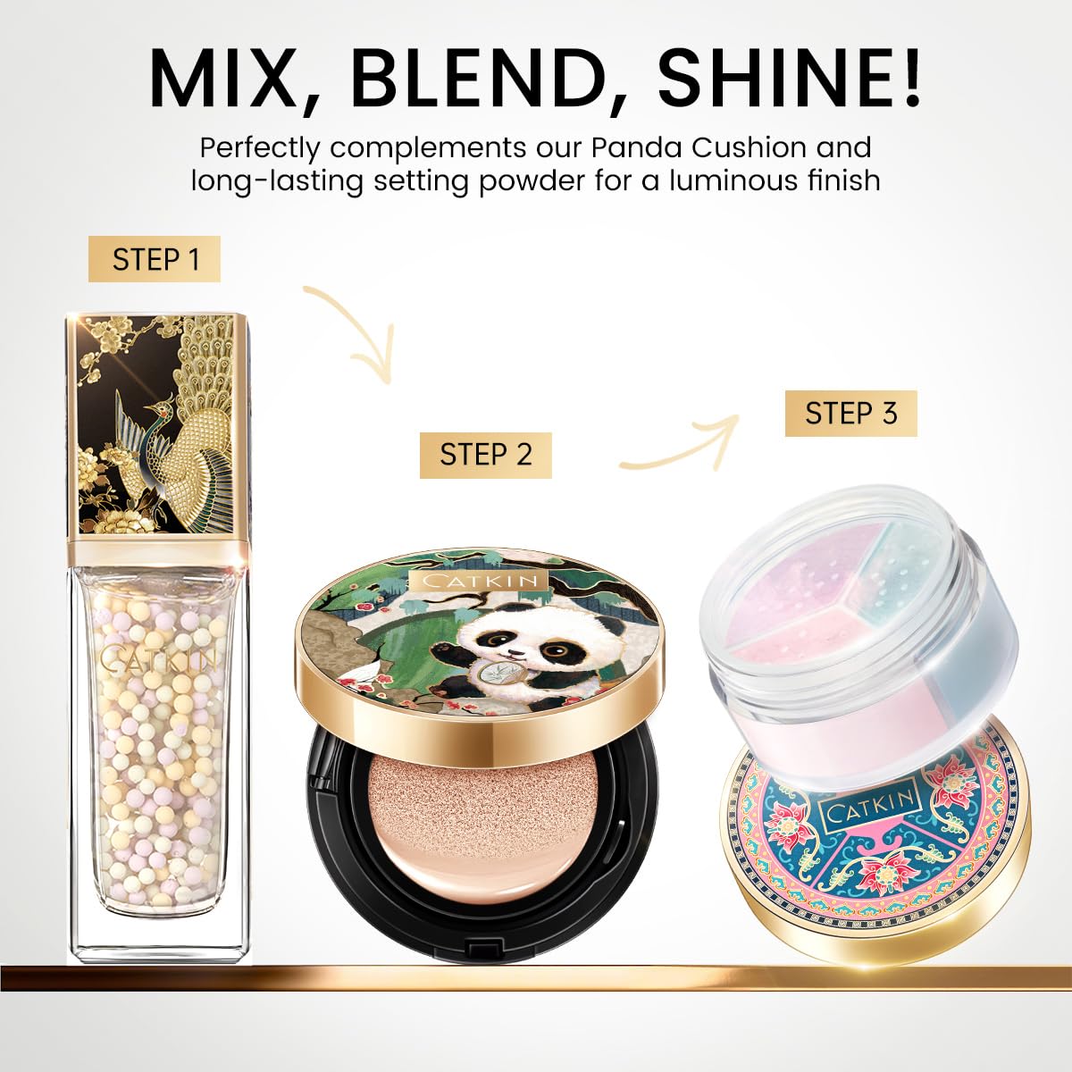 CATKIN Primer Makeup, Gel-Based & Hydrating Face Primer, Protect & Refine with Colour Corrector Technology, Vegan Friendly Make Up