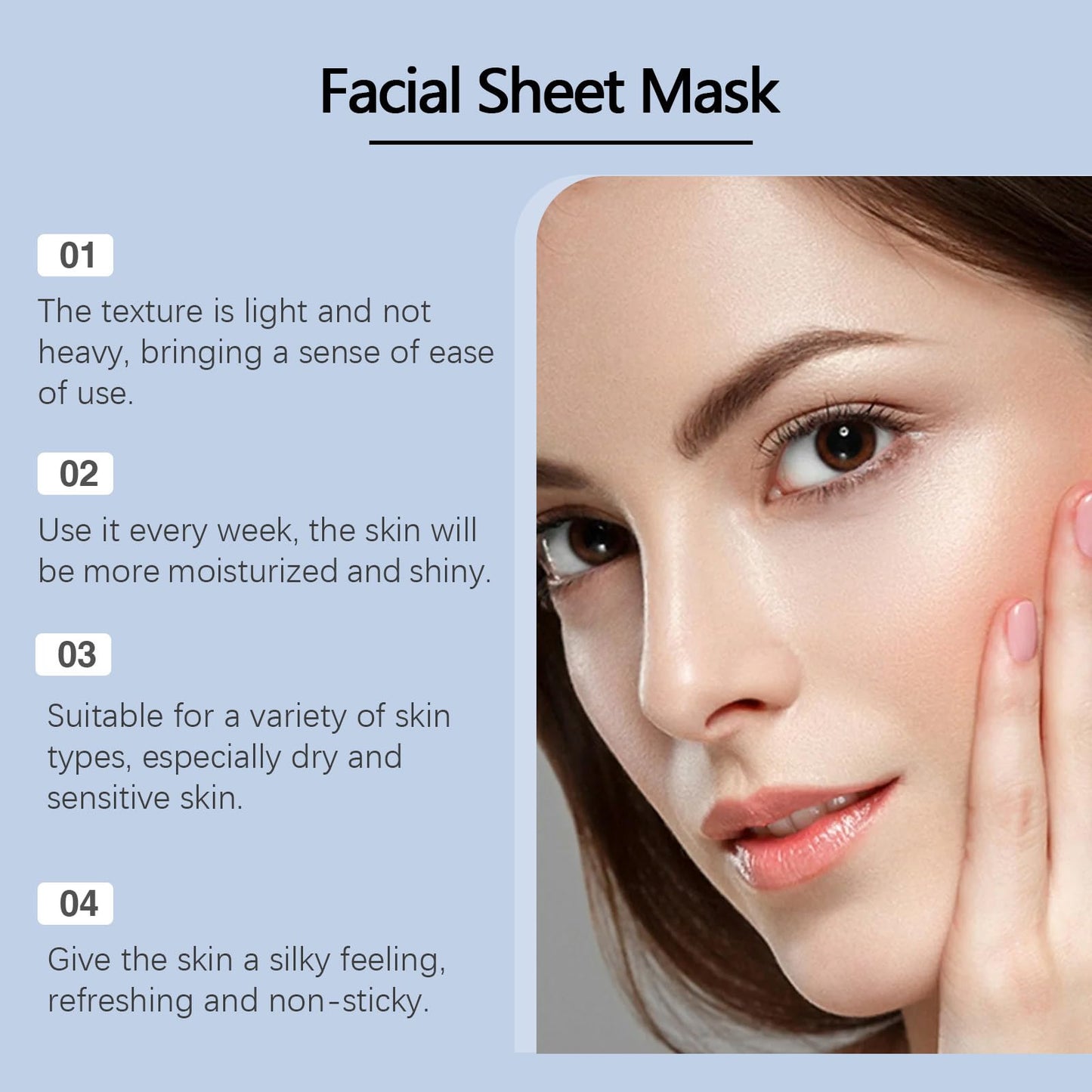 SHEBEEDO Hydrogel Mask Overnight, Intense Hydration,Bio Hydrating Face Mask Overnight,With Hyaluronic Acid, Glacier Water & Ceramide, Reduce Fine Lines & Wrinkles, Pore Minimizing