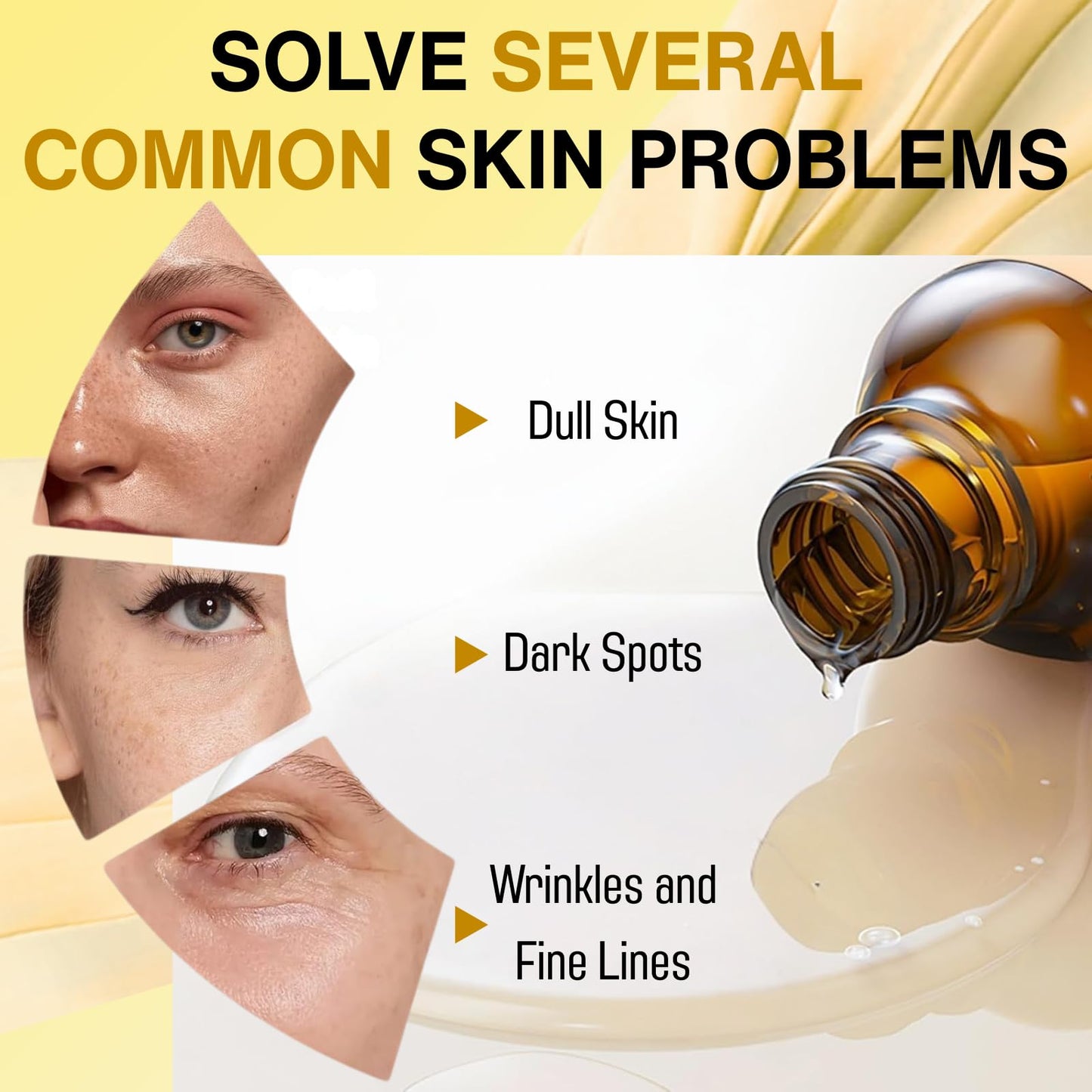 2PCS Peptide Serum, Face Serum For Women, Anti-Aging Face Serum Reduces Wrinkles and Boosts Collagen, Brighting Hyaluronic Acid Serum,Peptide Hydrating Serum,Repairs Skin while Improving Tone