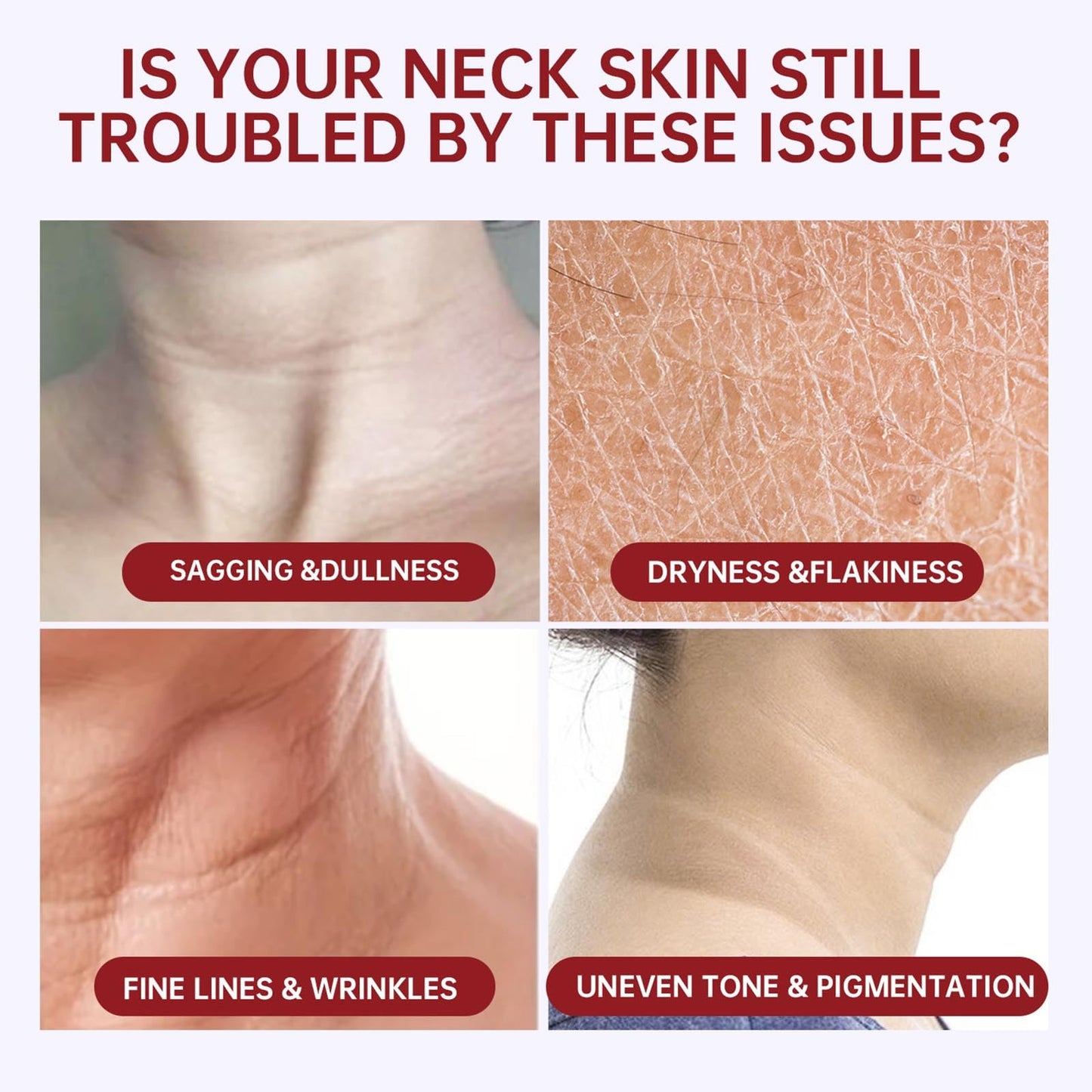 Ah-8 Firming Neck Cream, Neck Firming Cream with Roller, Tighten and Lift Neck Cream Contain Hexapeptide, Ah8 Neck Firming Cream Firm and Lift Sagging Skin, Reduce Wrinkles Fine Lines and Double Chin