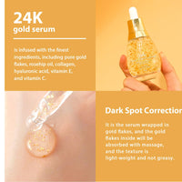 EverestBeauty 24K Gold Serum Pigmentation Uneven Skin Tone Dark Circles Collagen Boost
