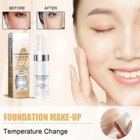 Siyinzu Colour Changing Foundation,Colour Changing Mature Skin Foundation,Foundation Colour Changing,Long-Lasting Makeup Fou-ndation for Mature Skin,Waterproof Moisturising Fou-ndation