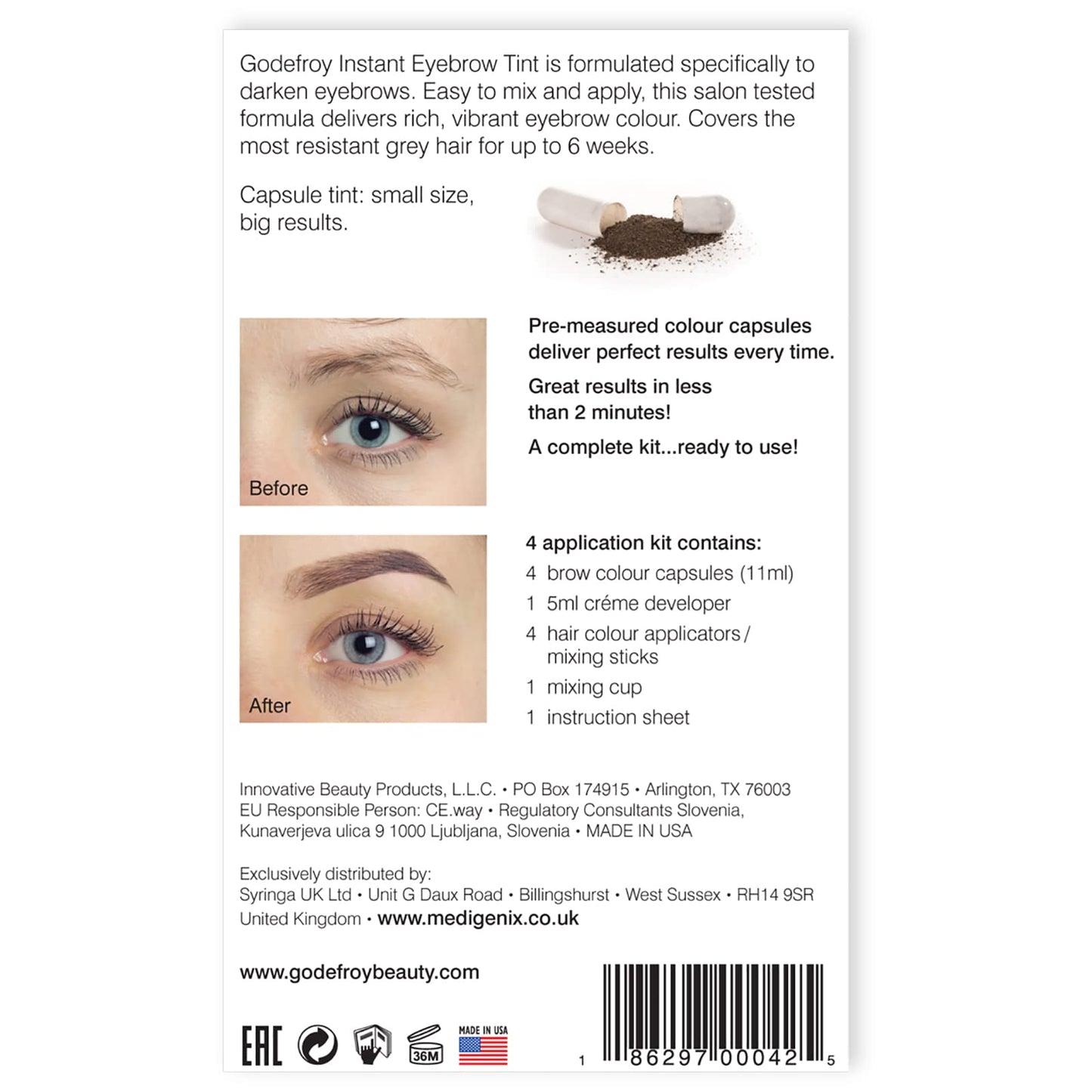 Godefroy Graphite Instant Eyebrow Tint