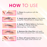 Eye Brow Lamination Kit, Eyebrow Lamination for Beginner/Professional, Laminated Brows Lasts 6-8 Weeks, 15 Applications - Instructions, Safe & Effective
