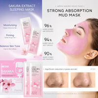 IZBEAUVO Sakura Skin Care Sets & Kits, Girls Pamper Set, Face Care Sets For Women, Teenage Girls Gifts - Cleanser, Serum, Eye Cream, Face Cream, Hand Cream, Sleeping Mask, Mud Mask - Japanese Skincare, 20PCS