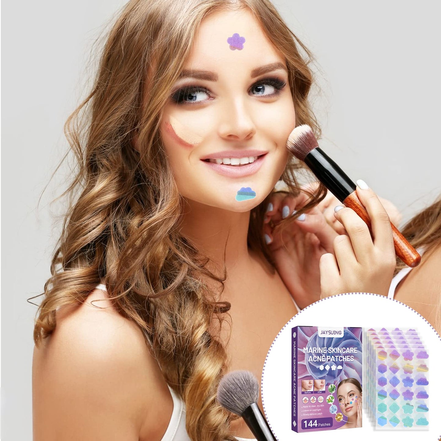 Zngou 144Pcs Pimple Patches Hydrocolloid Spot Patches Absorbing Acne Patch Colourful Acne Dots Spot Stickers Acne Treatment Patch Zit Patch Hydrocolloid Patches for Spot Face Body Blemish Cover Skin Care