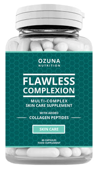 OZUNA NUTRITION Flawless Clear Skin Supplement - Glowing Complexion | Multi-Complex Capsules with Collagen Peptides | for Women & Men | One Month Supply