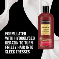 TRESemmé Rich Moisture luxurious moisture Shampoo for damaged hair 1x680 ml & TRESemmé Keratin Smooth Shampoo hair care product with hydrolysed keratin for 72h frizz control & shine 1x680 ml 2 piece