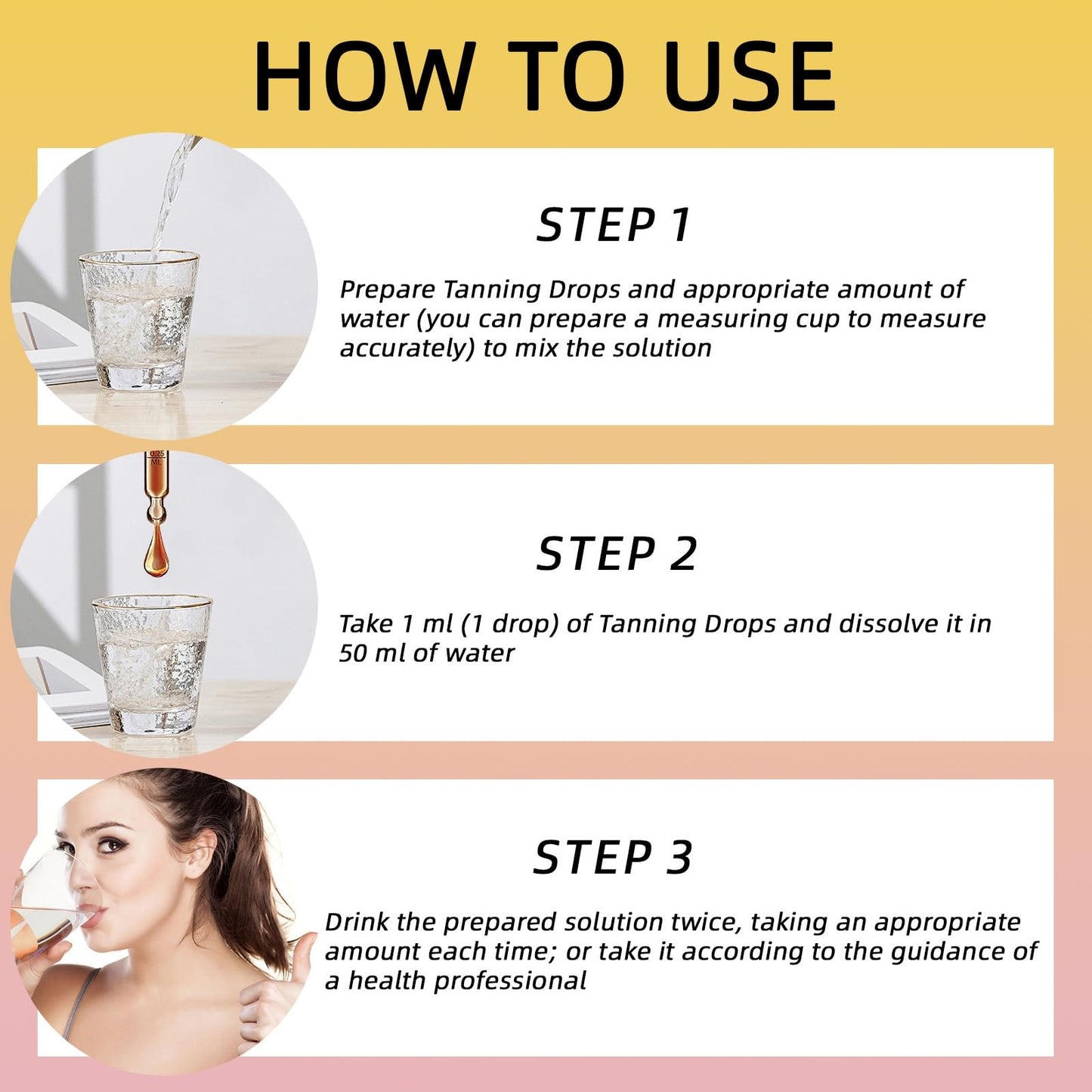 Sunless Tanning Drops To/drink,Tanning Oil Drops,Drin/kable Tanni/ng Dro/ps,Sunless Bronzing Dro/ps,Tani/ng Drop,Natural Skin Tone,Enhances Natural Tan,Nourishing and Moisturizing Bronzing Tanner