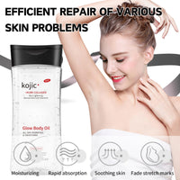 Kojic Acid Essential Oils for Skin – Brightening & Hydrating Body Oil for Women – Natural Massage Oil for Dry Skin – Lightweight, Easy-Absorb Gel Texture – Face & Body Skincare, Even Skin Tone 200ml