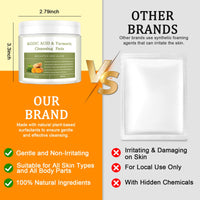 Ceboic Kojic Acid and Turmeric Pads, Turmeric Exfoliating Pads for Face, Turmeric and Kojic Acid Cleansing Pads Facial Sponges for Dark Spots, Acne Scars, Unclog Pores (50 Pads)