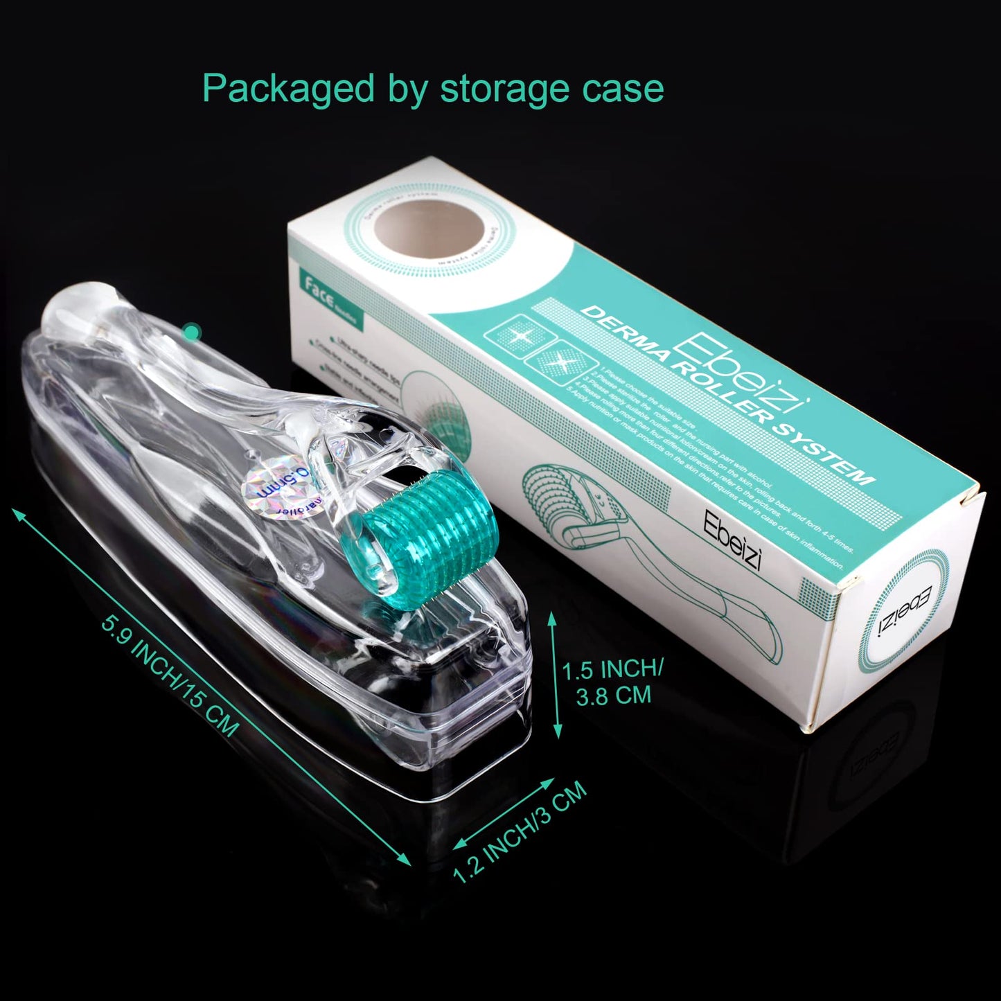 Best Derma Roller 192-1.0 mm Needles Master Micro Needle System Skin Anti-Ageing Acne Stretch Marks Cellulite Skin Reduce Hair loss