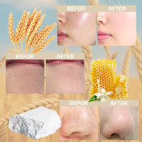ISBEAUSOLS Rice And Honey Clay Mask - Moisturizing Face Masks Skincare - Facial Mask with Rice Extract and Honey - Hydrating Face Mask For Deep Cleansing, Reducing Pores & Acne - Face Masks Beauty For Women