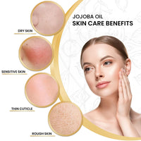KANZY HAIR AND BEAUTY Kanzy Jojoba Oil Organic Cold Pressed 100% Pure 120ml Unrefined Hexane Free Carrier Oil for Hair Nails Body Skin & Face Body Oil