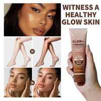 Tanning Moisturiser - Moisturizing Sunless Self Tanning Lotion - Fair to Medium Skin Tones - Natural Glow +Firming Daily Moisturizer for Body - Tanning Accelerator Moisturizer For Face & Body Brown