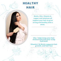 Forever & Always Supplements 90 x Vegan Hair Skin and Nails Vitamins for Women & Men, Vegan Collagen, biotin and zinc Complex for Hair Growth, Strong Nails & Healthy Skin