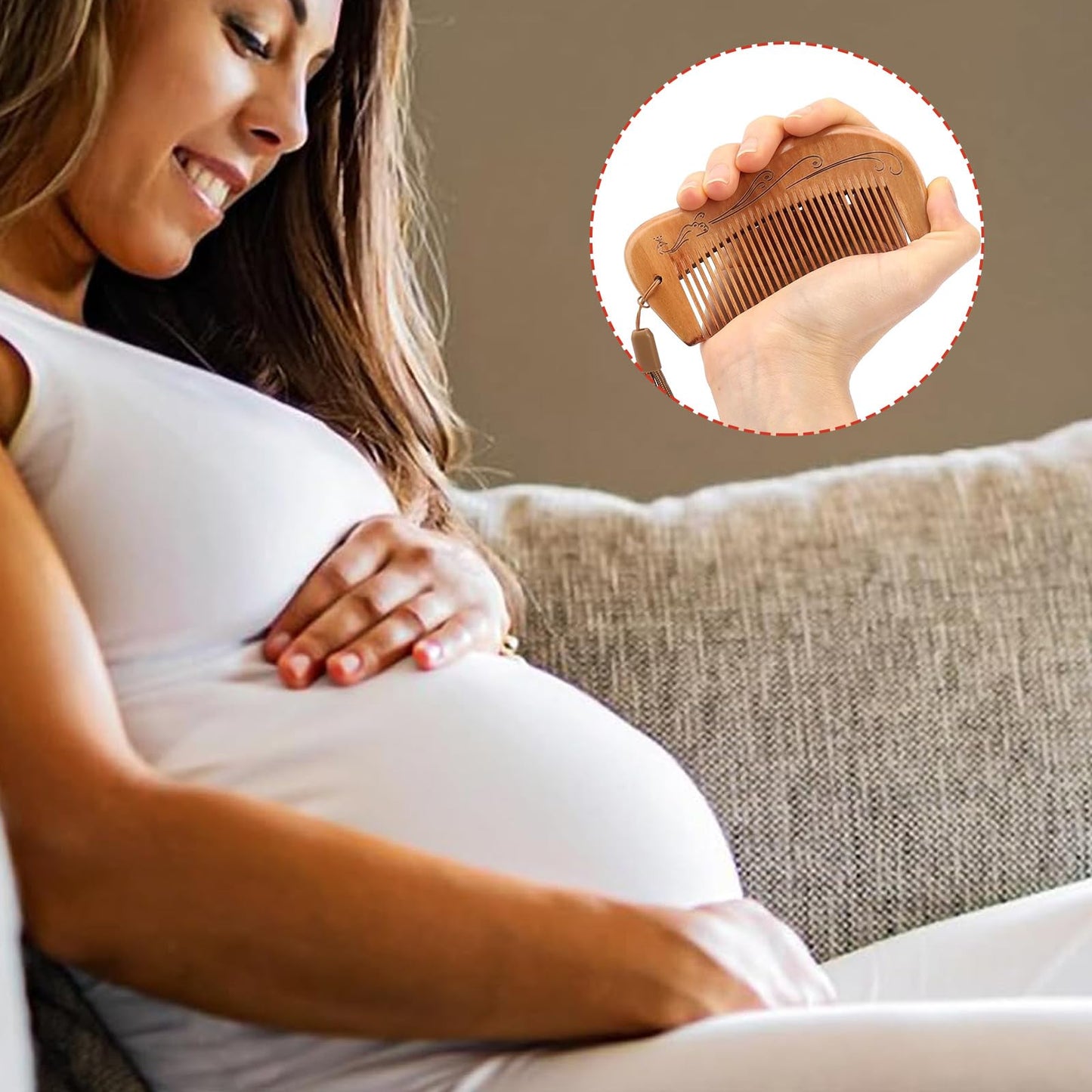 Natural Birthing Comb for Labor Pain,Labour Comb,Postpartum Essentials,After Birth Essentials for Mum Can be Used for Distraction Relieves,Anxiety,Stressful Situations and Other Pains