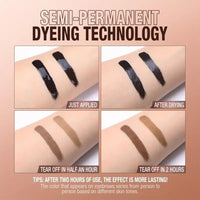 SHEBEEDO Eyebrow Tint Tattoo Peel Off Eyebrow Gel Semi-Permanent Colour Brow Tattoo Gel Waterproof Peel Off Eyebrow Gel, Lasts Up to 3 Days Makeup, Tattoo Brow Tint Suitable for All Brow Shapes(Light Brown)