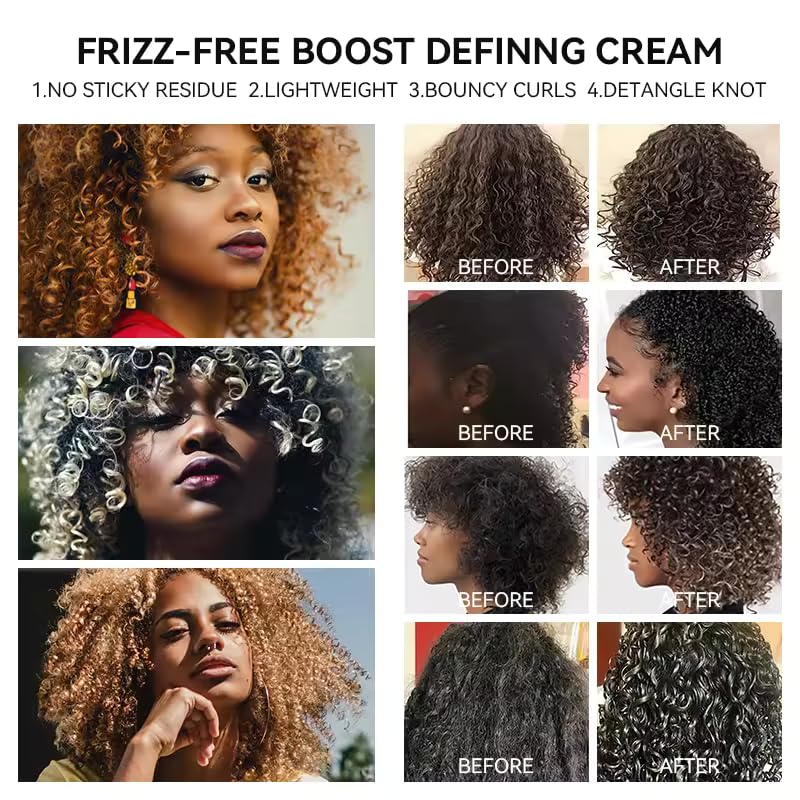 Sulayla Beauty Argan Oil & Coconut Curling Cream, 150g, Enhances Curls, Eliminates Frizz, Adds Shine with Shea Butter, Castor Oil, Argan Oil & Vitamin E