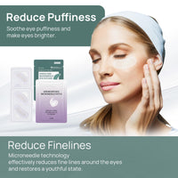 COWANIEE 6 Pcs Hyaluronic Microneedle Patches,Anti Wrinkle Patches for Puffy Eyes Bags Under Eyes