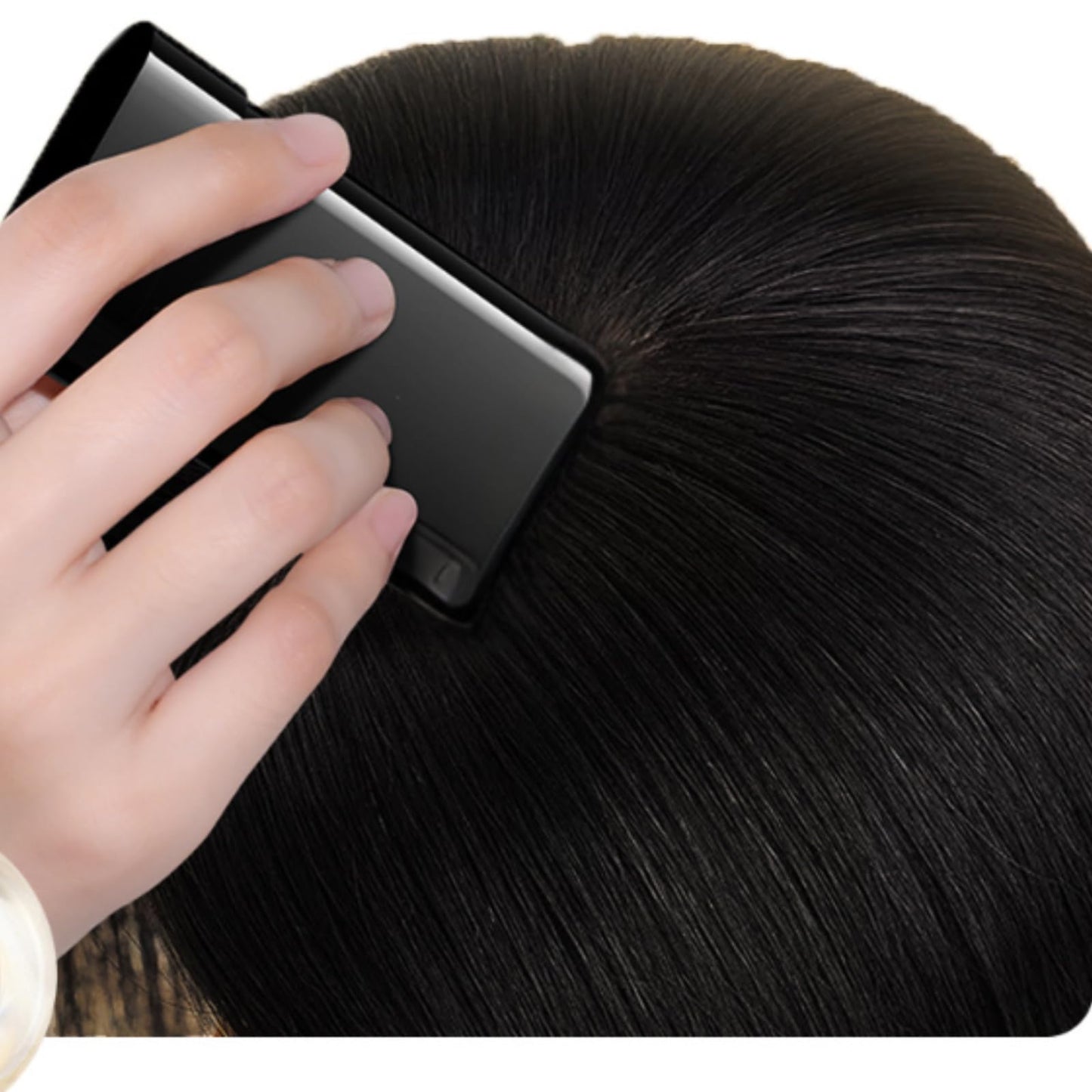 Safe and Convenient Hair Dye Comb, 2 in 1 Instant Hair Colour Stick with Built-In Comb, Portable Hair Dye Comb for Gray Hair Coverage, Fast Color Transformation in 12 Minutes (Dark Black Brown)