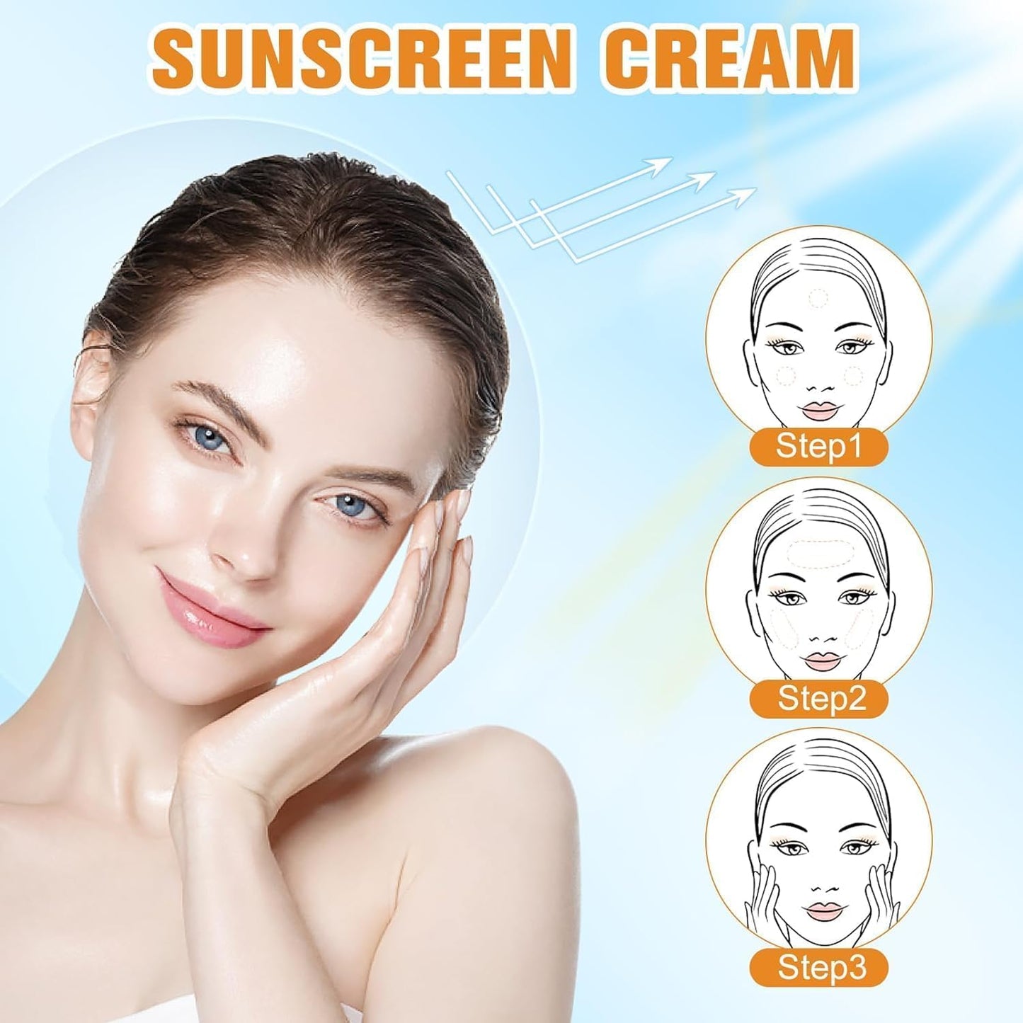 Generic Tinted Sunscreen for Face, Protector Solar SPF 50, Tinted Sunscreen, Hydrating Sun Essence Face Sunscreen, No Sticky, Waterproof, Travel Size Sunscreen, Against UVA and UVB (1pc).