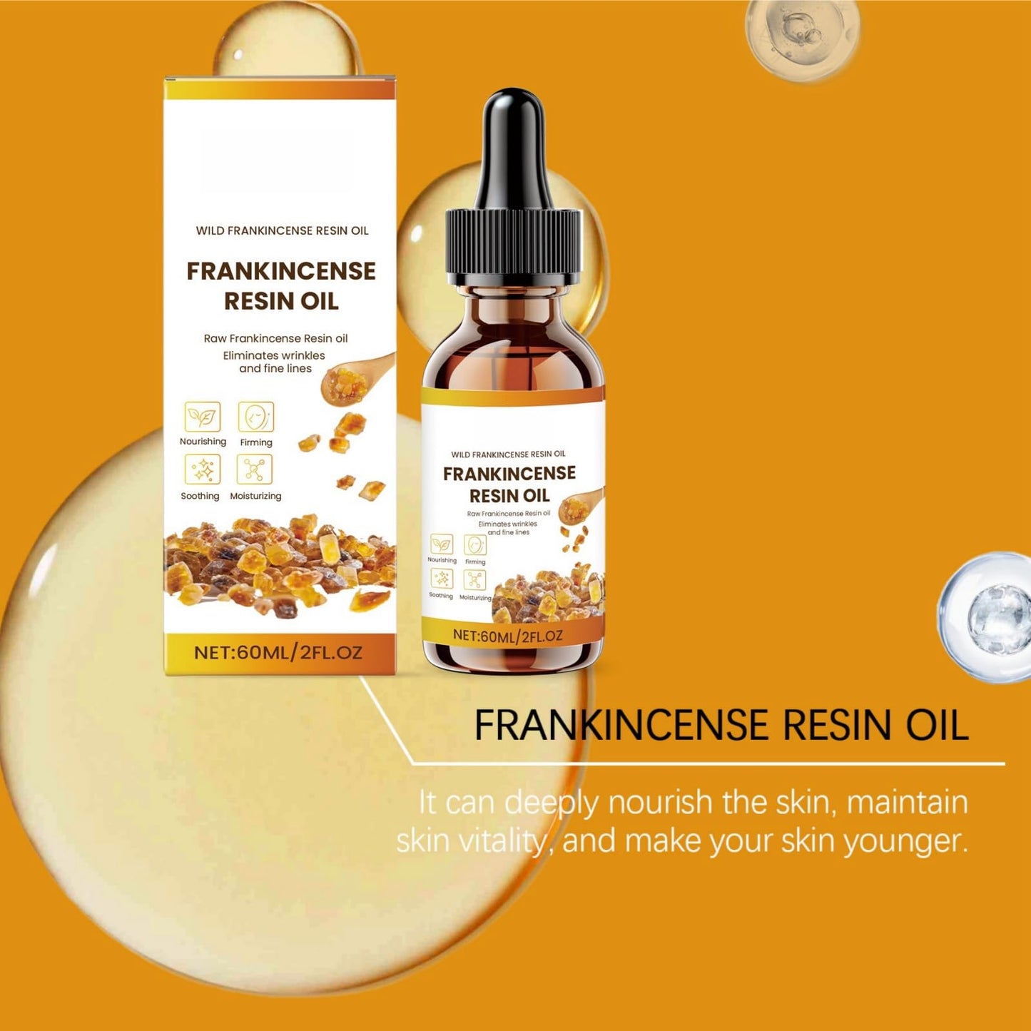 SingHao Frankincense Resin Oil,Moisturizing Frankincense Oil,Frankincen/se Resin Infused Oi/l for Face,Natural Anti-Aging Serum,Fra/nkincense O/il for Skin Care,Rapid Absorption Frankin/cense Re/sin O/il