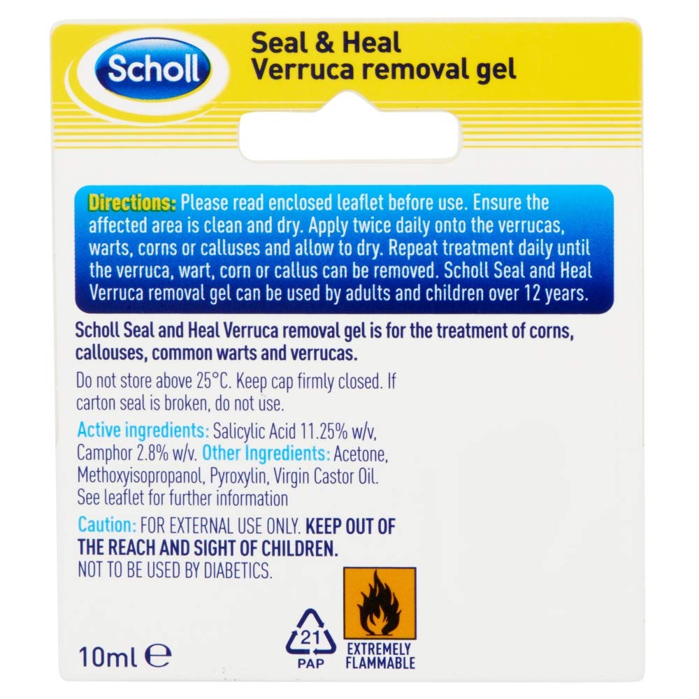 Scholl Seal & Heal Verruca Removal Gel, 10ml