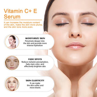 HIVETZ Vitamin C Facial Serum Essence,Anti Wrinkle Serum,Dark Spot Remover For Face,Anti Aging Facial Serum,Hyaluronic Acid Serum,Brightening Skincare Serum,Hydrating Face Serum For Women,Dark Spot Corrector