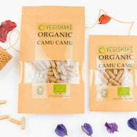 vegishake Organic Camu Camu HPMC Capsule High Vitamin C Raw Fruits Powder Cacari Vegan Halal Kosher (90 Capsules)
