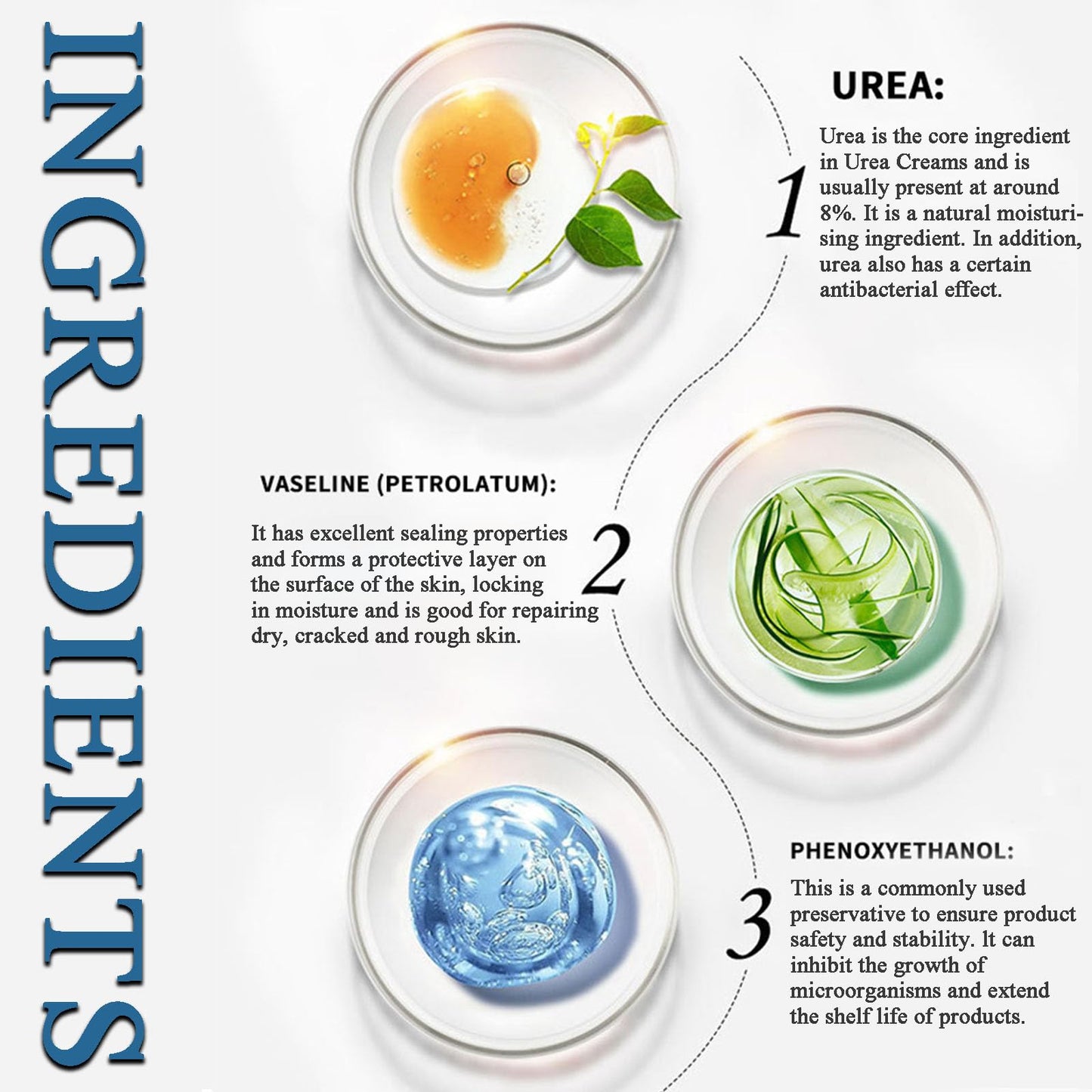 NLFOX Urea Foot Cream - Urea Cream for Cracked Heels and Dry Skin - Urea Cream 40% for Feet - Deep Moisturizing Foot Cream Treatment Maximum Strength Urea cream for Callused Rough Skin