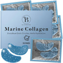 BLOOMORA Under Eye Gel Patches - Marine Collagen Under Eye Patches for Puffy Eyes & Dark Circles - Hyaluronic Acid + Collagen Gel Pads for Reducing Appearance of Puffiness & Hydration - 30 Pairs