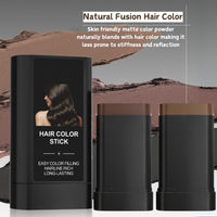 Safe and Convenient Hair Dye Comb, 2 in 1 Instant Hair Colour Stick with Built-In Comb, Portable Hair Dye Comb for Gray Hair Coverage, Fast Color Transformation in 12 Minutes (Dark Black Brown)