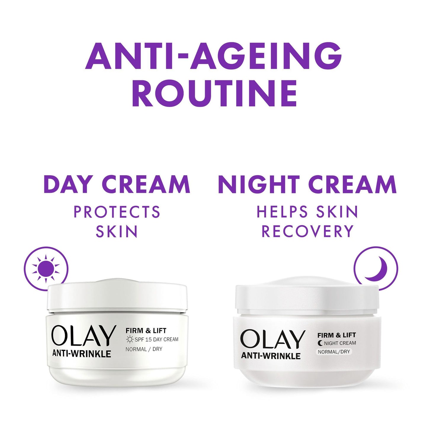 Olay Anti-Wrinkle Firm & Lift Day Cream SPF15, 50ml