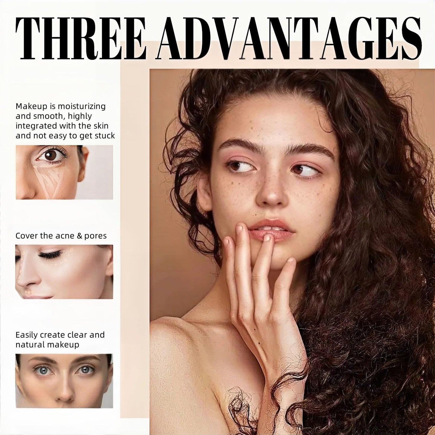 Concealing Foundation Perfecting Cream,Waterproof Long Lasting Even Skin Tone,All-Over Complexion Per/fector,Colour Corrector,Full Coverage Concealer,Corrector Makeup,Colour Correcting Cream