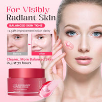 TXA Niacinamide Capsule Cream, Dual Radiance Moisturizer, Korean Face Moisturizer & Dark Spot Corrector with Tranexamic Acid, Niacinamide Capsules for Glass Skin, Lightweight Hydrating Korean Skincare
