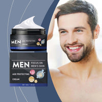 Men's Skin Tightening Cream For Face - for Facial Aging, Fine Lines And Wrinkles, Mens Moisturiser Face Cream Mens Skincare Smoother, For Men's Daily Routine, Youthful Look, Hydrated, Non-Greasy 50ml