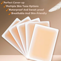 SHEBEEDO 10 PcsTattoo Cover Up Patch,High Coverage Ultra-Thin Skin Tattoo Cover Up Patch For Tattoos Scars Birthmarks Dark Spots, Long-Lasting Wear Waterproof,Seamless Makeup Stickers For Flawless Coverage