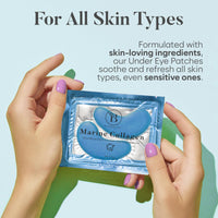 BLOOMORA Under Eye Gel Patches - Marine Collagen Under Eye Patches for Puffy Eyes & Dark Circles - Hyaluronic Acid + Collagen Gel Pads for Reducing Appearance of Puffiness & Hydration - 30 Pairs