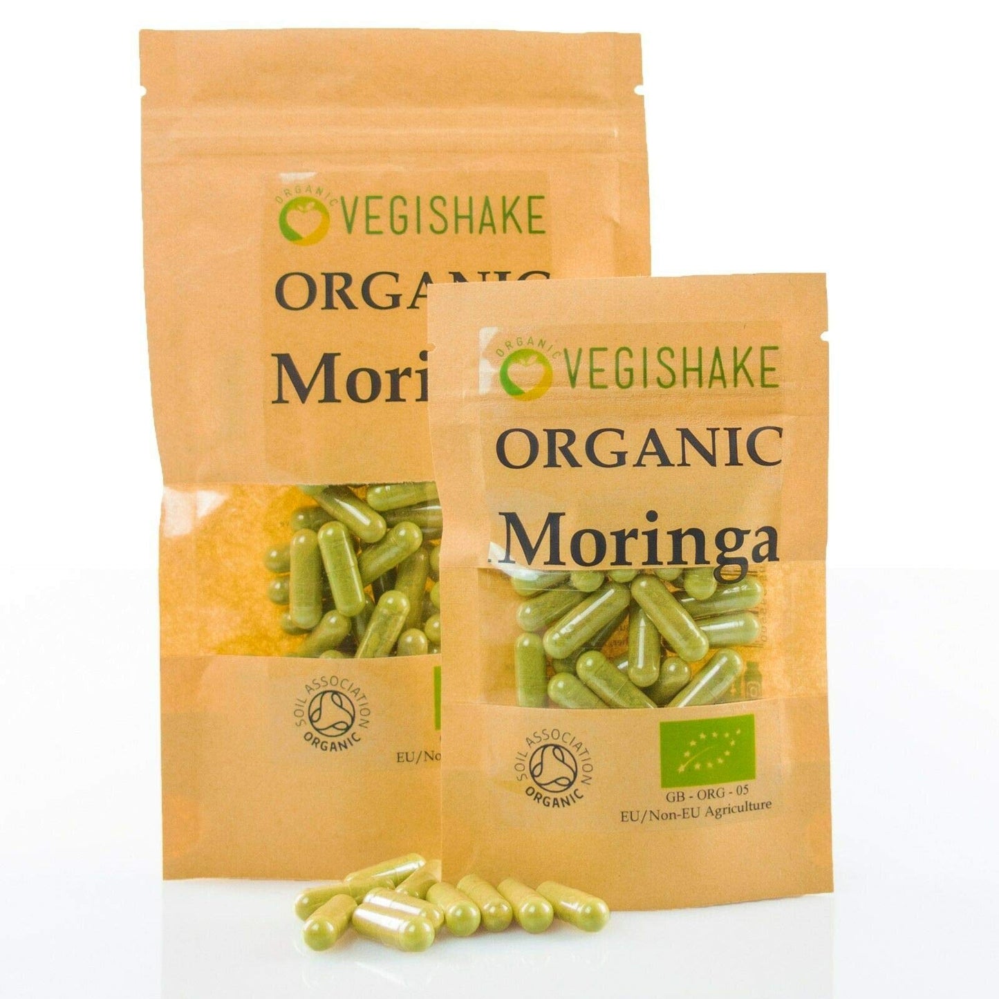 vegishake Organic Moringa Oleifera HPMC Capsules 1000mg per Meal Oleifera Miracle Tree Vegan Halal Kosher (90 Capsules)