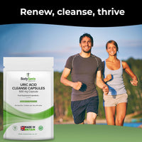 Uric Acid Cleanse Capsules Bodygenix UK Healthy Uric Acid Level Kidneys Support (120)