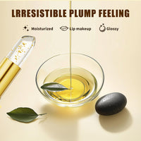 AurolaGlow Lipstick - Color-Changing Lipstick: Transfer-Proof Formula with Gold Foil & Crystal | 24H Hydration, Glossy Shine | Long-Lasting Lip Gloss