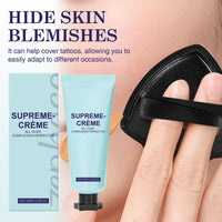 COWANIEE 2 Pcs Supreme Cream All-over Complexion Perfector Set, Waterproof & Transfer-resistant Skin Tint, Long-lasting Supreme Creme