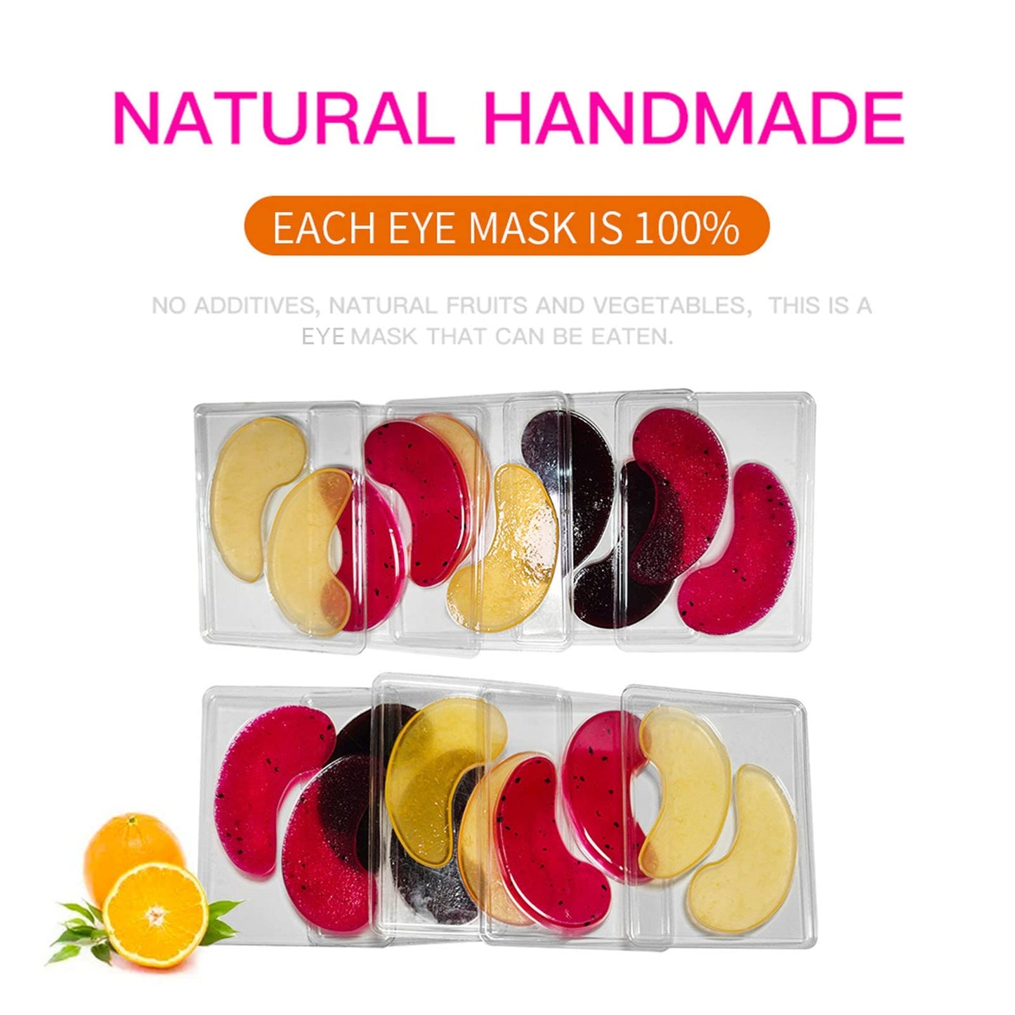 12Pcs DIY Eye Mask Mold,Under Eye Patches Molds Safe Healthy Natural Reusable Transparent Eye Mask Patch Tray,Professional Eye Mask Making Tools